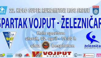 Rukomet: Spartak Vojput - Železničar