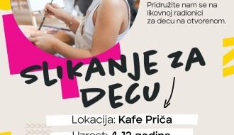 Slikarska radionica za decu u Kafe Priči
