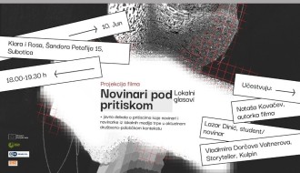Projekcija filma i tribina "Novinari pod pritiskom"