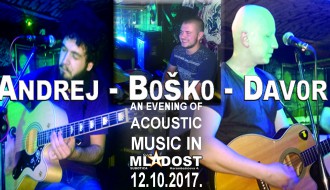 Akustična svirka: Andrej, Davor, Boško
