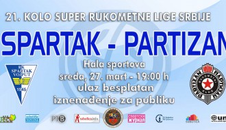 Rukomet: RK Spartak - RK Partizan