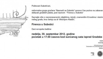 Dani evropske baštine - Firenca u Subotici (II)