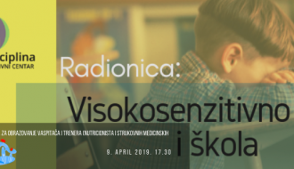 Radionica: Visokosenzitivno dete i škola
