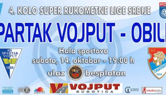 Rukomet: Spartak Vojput - Obilić