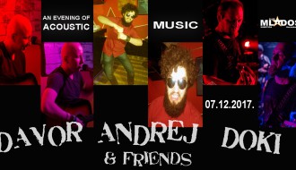 Akustična svirka: Andrej, Davor, Doki
