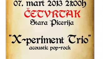 X-periment trio, akustična svirka