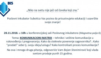 Predavanje: Komunikacioni matrix