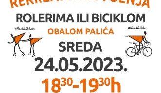 Rekreativna vožnja rolerima ili biciklom obalom Palića