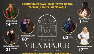 Večeri uz pesmu, sjajnu atmosferu i kvalitetnu hranu: Vila Majur otvara koncertnu sezonu