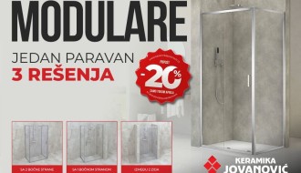 Savremeno kupatilo po meri vašeg prostora - 20 odsto popusta na Modulare tuš paravane