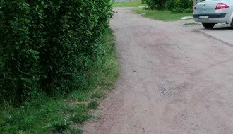 Pola puta zaraslo u grmlje (Ulica Milovana Glišića)