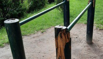 Sprave za vežbanje u parku na Prozivci se raspadaju