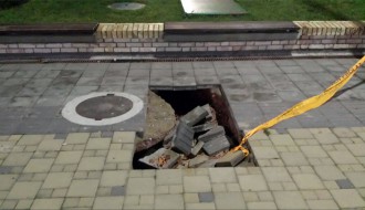 Opasna rupa na šetalištu (Prozivka)