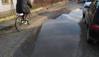 Kozjačka ulica - jako loše stanje puta