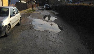 Kozjačka ulica - jako loše stanje puta