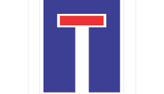 Saobraćajni znak za slepu ulicu na početku Ulice Žarka Vasiljevića