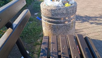 Prepune kante za smeće (šetalište "Prozivka", Gabric ćuprija)