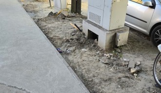 Nezavršen posao u Frankopanskoj (ormari Telekoma)