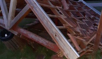 Srušena kućica za odmor uz Palićko jezero