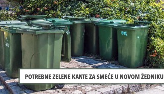 Zelene kante za smeće u Novom Žedniku
