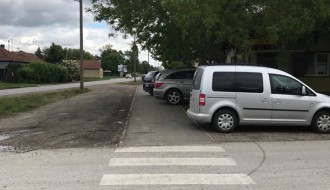 Biciklistička staza kod restorana "Abraham" na Paliću