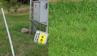 Oboren saobraćajni znak u Šupljaku