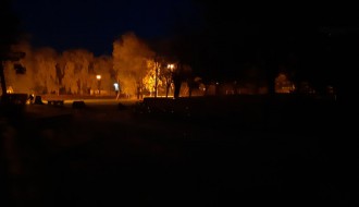 Palić, mrak u školskom dvorištu