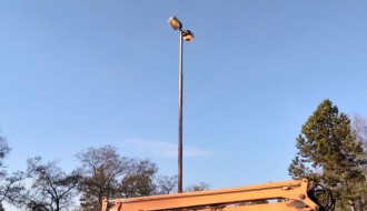 Palić, mrak u školskom dvorištu