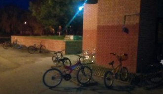 Palić, mrak u školskom dvorištu