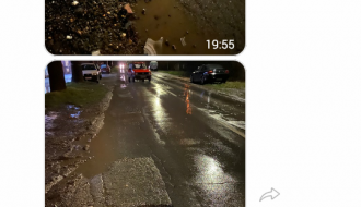 Rupa na putu u ulici Jovana Mikića