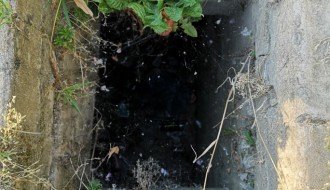 Opasna rupa pored biciklističke staze (Majšanski put)