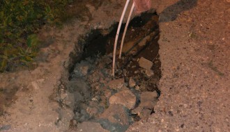 Rupa na putu koja se sve više širi