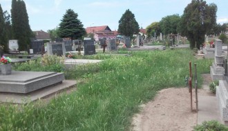 Nepokošena trava na groblju u Aleksandrovu