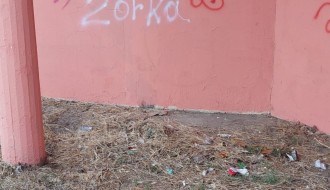 Smeće i otpad oko mesne zajednice Peščara