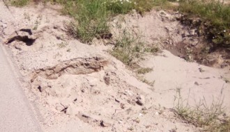 Čordaški put - Kanali pored puta opasni