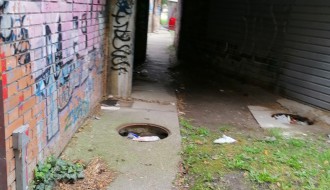 Ruglo kod Centralnih garaža na Radijalcu