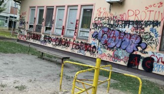 Problematično dvorište u okviru vrtića "Mandarina" na Radijalcu