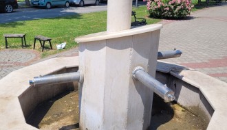 Zapuštena Olimpijska česma na Radijalcu