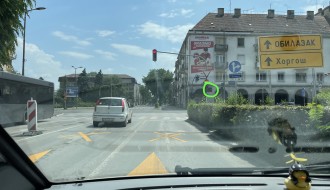 Promena režima na semaforu kod hotela Patrija