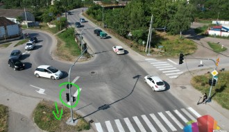 Promena režima na semaforu kod hotela Patrija