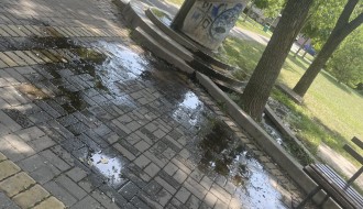 Začepljen odvod za vodu u Velikom parku na Prozivci