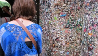 Turistička atrakcija - zid sa žvakama