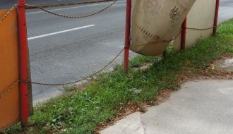 Zaštitna ograda vrtića na beogradskom putu