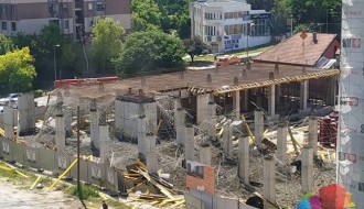 Izlivanje betona noću na Prozivci