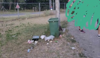 Smeće na graničnom prelazu Kelebija