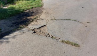 Udarne rupe u ulici Šandora Petefija