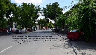 Prestrojavanje -  raskrsnica ulica Matije Gupca i Maksima Gorkog