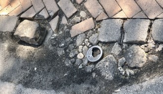 Oštećenje kolovoza na raskrsnici