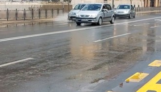 Poplava u novoizgrađenoj ulici Maksima Gorkog posle 20-minutne kiše