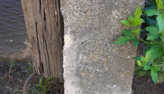 Nagnuti električni stub u Brionskoj ulici